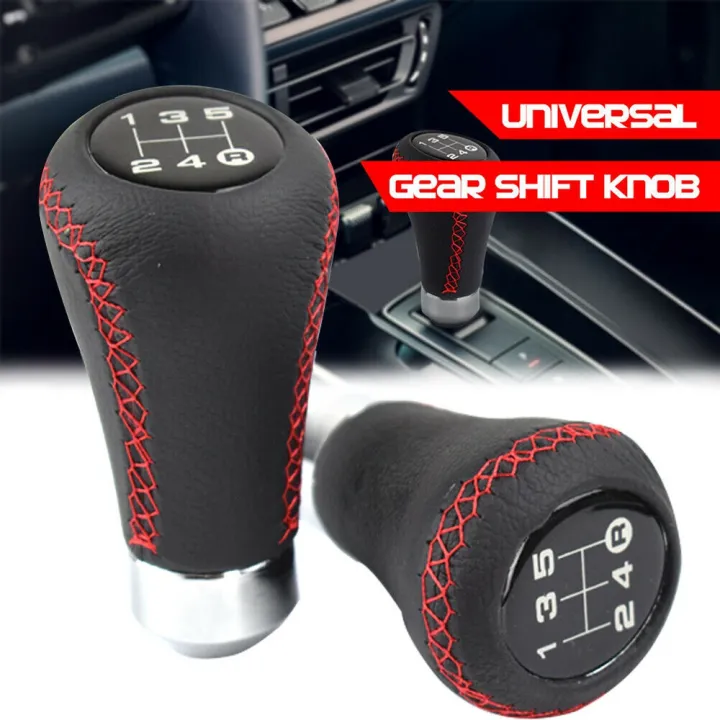 5%20Speed%20Leather%20Stick%20Shift%20Knob%20Fit%20for%20Most%20Manual%20Vehicle,%20Black%20-%20Image%203