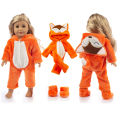 New Animal Pajamas For 18 Inch American Girl Doll 45cm Our Generation Doll, Girl Doll Clothes And Accessories.