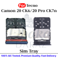 Tecno Camon 20 CK6/20 Pro CK7n Sim Tray Micro SD Card Slot with Sim Ejector Pin Replacement Part. 