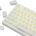 PBT Pudding Keycaps, OEM Profile, White, Black, Pink, Purple, 112 Keys for 61, 87, 104, 108, MX Switch, Mechanical Keyboards. 
