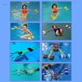 Foam Dumbbells, Aquatic Exercise Dumbbells Water Barbells Hand Bars Swim Training Fitness Equipment.