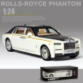 1:24 Rolls Royce Phantom Diecast Alloy Car Luxurious Simulation Toy Vehicles Metal Car 6 Doors Open Model Car Sound Light Toys For Gift. 