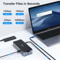 MOKiN USB C Hub Usb Type C Laptop Docking Station Multi-port Adapter HDMI RJ45 PD3.0 USB-A 2.0 3.0 SD/TF DP for Macbook Windows. 