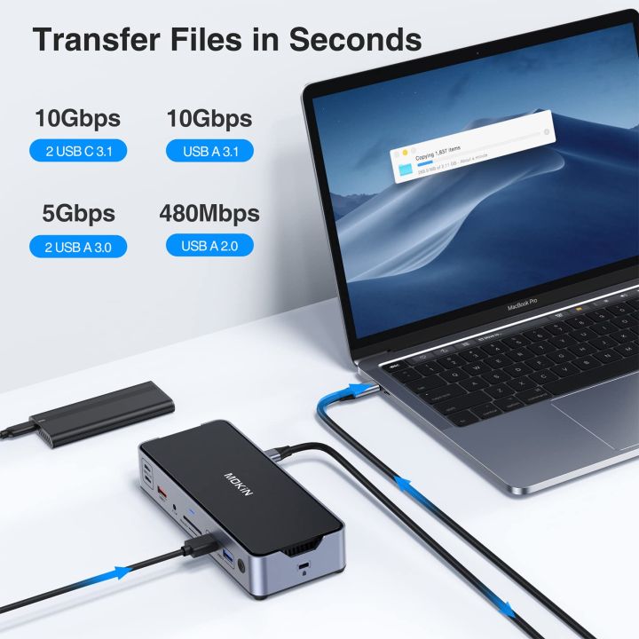 MOKiN%20USB%20C%20Hub%20Usb%20Type%20C%20Laptop%20Docking%20Station%20Multi-port%20Adapter%20HDMI%20RJ45%20PD3.0%20USB-A%202.0%203.0%20SD/TF%20DP%20for%20Macbook%20Windows%20-%20Image%206