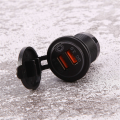 12V 36W Quick Charge 3.0 Dual USB Car Charger Orange. 