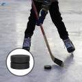 2 Pieces Ice Hockey Puck Durable Rubber Hockey Puck Portable Multipurpose for Teenagers. 