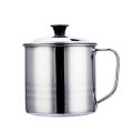 Thickened Stainless Steel Cup with Lid Metal Tea Jar Kindergarten Children's Small Water Cup with Handle Household Drinking. 