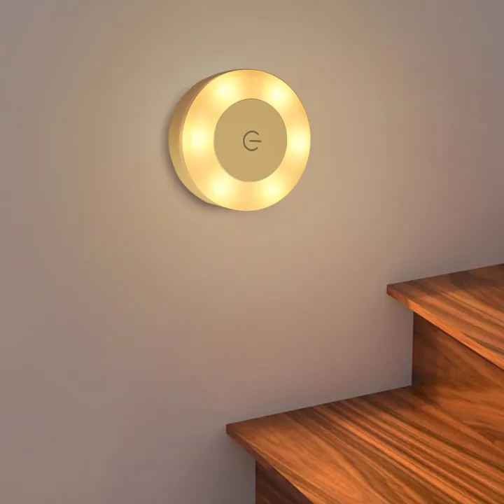 1/2PCS%20Touch%20Sensor%20Night%20Light%20ABS%20Wall%20Lamp%20USB%20Charged%20Lights%20Portable%20Mini%20Night%20Lamp%20White/Yellow%20Light%20-%20Image%204