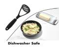 Good Grips Nylon Potato Masher for Non-Stick Cookware, Nylon Potato Vegetable Pav Bhaji Masher for Kitchen|Potato Squeezer Portable Food Crusher Bhaji Press with Handle-Black (Pack of 1).