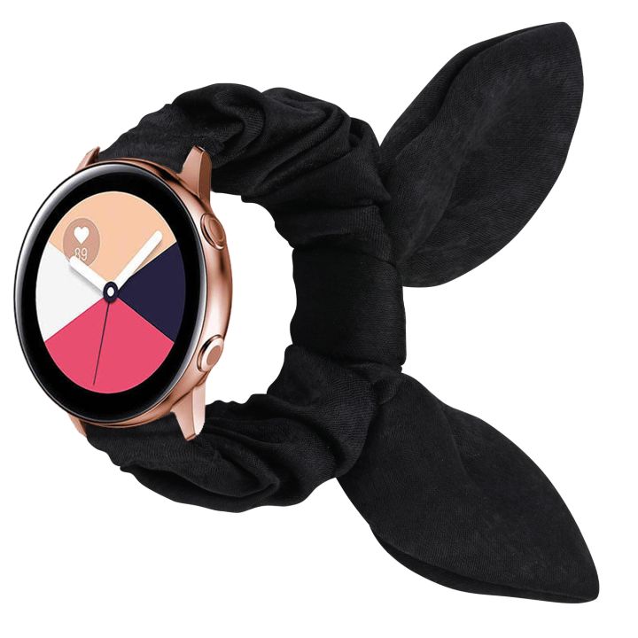 Women%20Scrunchie%20Elastic%20Strap%20for%20Samsung%20Galaxy%20Watch%204%203%2041/45%E3%80%902023%E3%80%91mm%20Active%202%2040mm%2044mm%20Gear%20S3%20Classic%20Huawei%20Watch%202%20Fashionband%20-%20Image%204