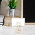 10Pcs Tulip Note Holder Metal Place Card Holder Mini Photo Holder Flower Pick Clips Place Card Stand Menu Memo Clips. 