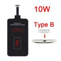 10W Wireless Charging Qi Receiver for Samsung Huawei Xiaomi Iphone5-7 Universal Micro USB Type C Fast Wireless Charger Adapter.