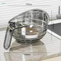 Rice Washer Strainer Bowl Kitchen Colander Bowl for Cleaning Beans Washing. 