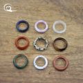 Healing Crystal Band Rings Natural Stone Quartz Agates Jaspers Dainty Finger Solid Ring Women Fashion Minimalist Jewelry,QC4209. 