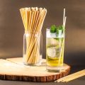 100Pcs Party Bar Accessories 20cm Wheat Drinking Straws Disposable Eco-Friendly Environmentally Straws Natural Portable Degradable Straws Bar. 