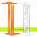 1Pcs T-shaped Double Side Scale Ruler Drafting Drawing Tool Plastic School Office Supplies Stationery Accessory 30cm (Inch, Cm).