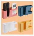 Wall-mounted 2-in-1 Mobile Phone Charging Stand Multifountion Storage Holder Bracket. 
