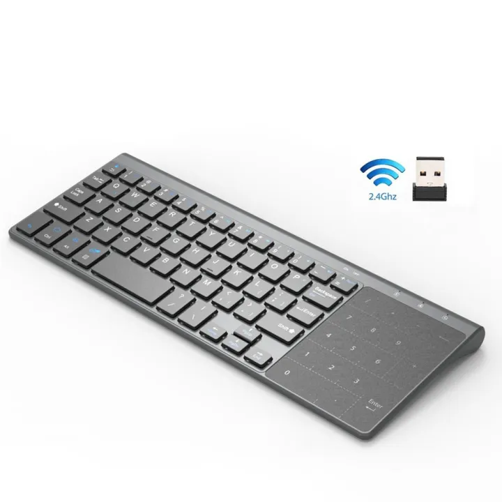 Thin%202.4GHz%20USB%20Wireless%20Mini%20Keyboard%20with%20Number%20Touchpad%20Numeric%20Keypad%20for%20Tablet%20Desktop%20Laptop%20PC-Silver%20gray%20-%20Image%205