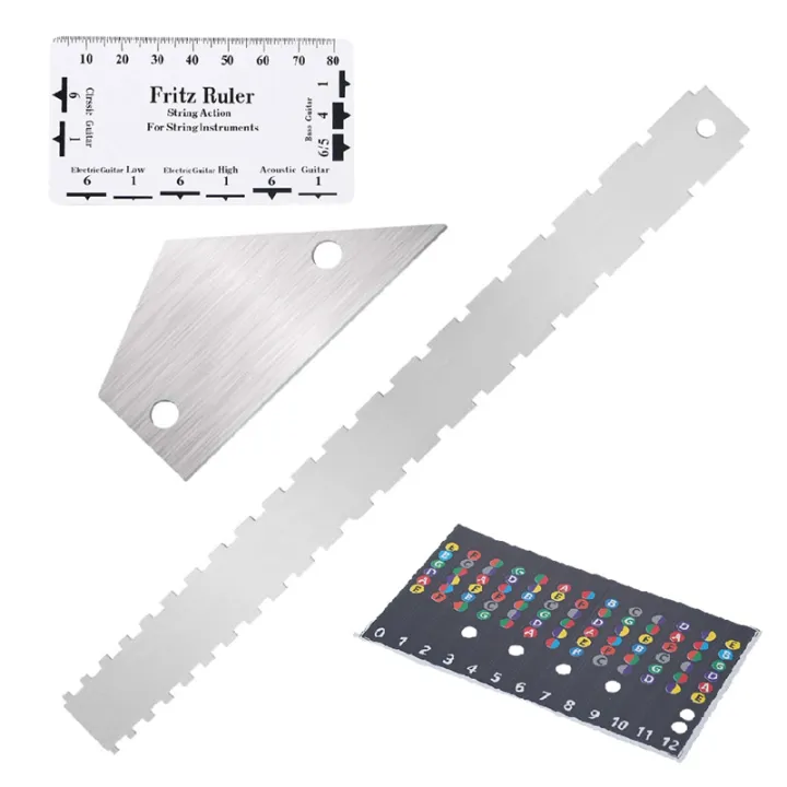 Great Neck Ruler Guitar Neck Groove Straight Edge Luthier Tool Guitar Bass Neck Ruler ...