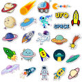 50Pcs Cartoon Space Planet Stickers Laptop Luggage Guitar Skateboard Decals BAWEI. 