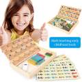 Wooden Montessori Teaching Aids Preschool Teaching Tool Math Number Counting And Arithmetic Sticks Educational Toys For Kids. 