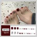 【The Edge of Beauty】New UMMER 24 Feet Nail Feet Nail Tip Finihed Product Wholeale Toenail Nail Patch Nail ticker Fake Nail Tip.