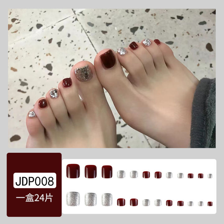 %E3%80%90The%20Edge%20of%20Beauty%E3%80%91New%20UMMER%2024%20Feet%20Nail%20Feet%20Nail%20Tip%20Finihed%20Product%20Wholeale%20Toenail%20Nail%20Patch%20Nail%20ticker%20Fake%20Nail%20Tip%20-%20Image%208