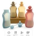 Baby Food Pouches Reusable Silicone Yummy Bag Food Grade BPA Free Puree Juice Breastmilk Storage Bottle Portable Feeding Partner. 