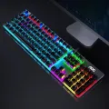 AOC GK410 Gaming Keyboard Mechanical Keyboard Metal Panel Blue Black Brown Switch Wired Keyboard Gaming Full Key Game. 