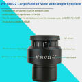 Optical Lens Eyepiece 2PCS Aluminum Alloy Body Microscope Eyepieces for Object Observation. 