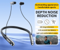 Tranyoo T-M28 Neck Mounted Sports Wireless Stereo Bluetooth Earphone BT5.3 - Digital Display - best neckband.