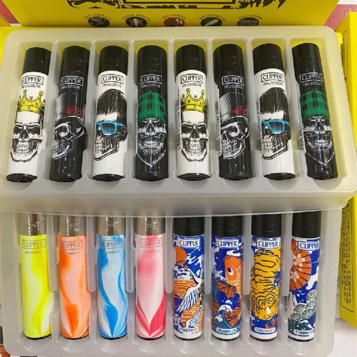 Clipper%20Butane%20Lighter%20Nylon%20Material%20Exquisite%20Pattern%20Inflatable%20Grinding%20Wheel%20Lighter%20Cigarete%20Accessories%20Collection%20Gift%20-%20Image%202