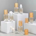 3ml 6ml Glass Roll on Bottle Mini Essential Oil Container Portable Sample Lip Oil Roller Bottle Empty Refillable Perfume Bottles. 
