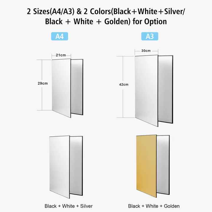 3-in-1%20Photography%20Cardboard%20Paperboard%20Folding%20Photography%20Reflector%20Diffuser%20Board%20(Black%20+%20White%20+%20Golden)%20for%20Still%20Life%20Product%20Food%20Photo%20Shooting,%20A3%20Size%20-%20Image%203