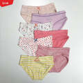 Girls 3 Pack Premium Assorted Colors Solid Print Design Cotton Panty. 