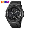 SKMEI  Dual-Display Electronic Wristwatches With Luminous 50m Waterproof Mutifunctional Sports Fashion Wristwatches Watch For Men 2101. 