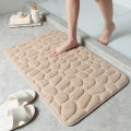 40x60cm 3D Non Slip Bathroom Mat Bath Mats Absorbent Doormat Carpet Cobblestone Embossed Door Floor Mats Machine Washable Quick Drying Floor Rug Doormat Memory Foam Pad.