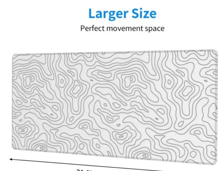 WHITE%20&%20BLACK%20Large%20Gaming%20Mouse%20Pad%2090x40cm%20(35.4x15.7in)%20-%20Non-Slip%20Rubber%20Base%20Desk%20Mat%20&%20Keyboard%20Pad%20for%20Gaming,%20Office%20-%20-%20Image%2010