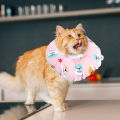 Qifull Recovery Collar Surgery Recovery Elizabethan Collars Cat Neck Pillow Cones Wound Cone Supplies for Puppy Kitten. 