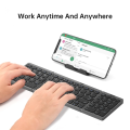 Foldable Wireless Bluetooth Keyboard Rechargeable Folding Keyboard For IPAD Mobile Tablet Notebook Office Mini Wireless keyboard.
