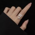 Alphabet Letters Stone Rings for Women, Adjustable Initial Letter Ring Gift for Women, Name Word Finger Ring for Party, Wedding, Dating, Festivals, Birthday. 