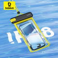 Baseus Waterproof Phone Case Pouch Bag for iPhone 15 14 13 Pro Max Samsung S24 S23 Ultra Under 7.2‘’ Phone Swimming Cover Bag. 