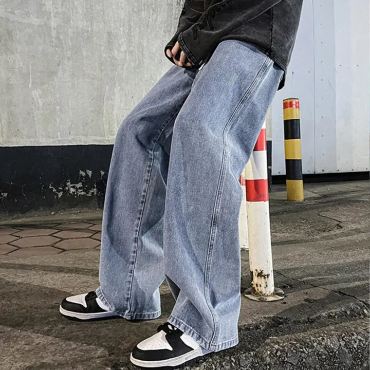Trendy%20Men%20Jeans%20Soft%20Men%20Pants%20Drawstring%20Daily%20Wear%20Pure%20Color%20Men%20Jeans%20-%20Image%204