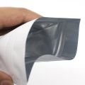 50pcs Matte Black White Heat Sealable Plastic Flat Mouth Ziplock Packaging Bag Smell Proof Aluminum Foil Mylar Ziplock Bags. 