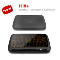 H18 Mini Full Touch Screen 2.4GHz Air Mouse Touchpad Backlight Wireless Keyboard Plug And Play Smart QWERTY Keyboard for IPTV.