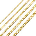 Wholesale 5mm 6mm Stainless Steel Necklace Mens 14k 18K Gold Plated Filled Cable Franco Chain Figaro Chain Rope Chain.