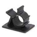 20Pcs Black Adjustable Plastic Cable Clamps Self Adhesive Car Cable Clips Wire Organizer. 