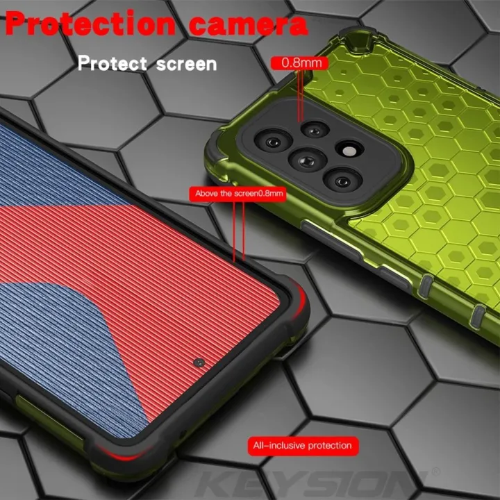 For%20Samsung%20A23%20A13%204G%20case%20Silicone%20+%20PC%20Shockproof%20Armor%20Transparent%20Honeycomb%20Phone%20cases%20for%20A53%20A73%20A33%205G%20Back%20cover%20-%20Image%204