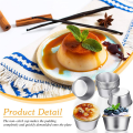 60 Pieces Individual Molds Pudding Molds Cups Mini Chocolate Molten Pans Non-Stick Cupcake Cake Cookie Pudding Mold.