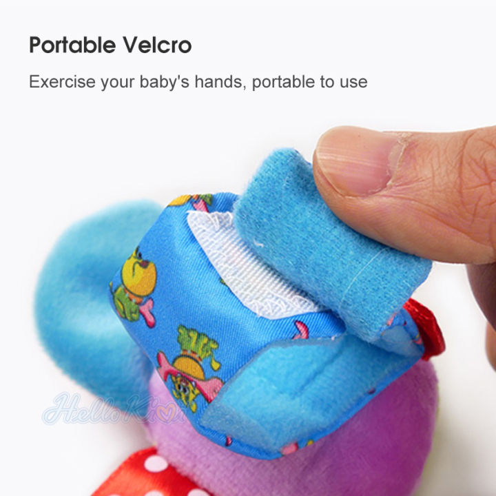 HelloKimi%204PCS%20Wrist%20Rattle%20Toys%20Baby%20Hand%20Wrist%20Rattles%20Cute%20Animal%20Hand%20Bell%20Infant%20Baby%20Toys%20Wrist%20Music%20Rattle%20Toys%20Wristband%200-6%20Months%20-%20Image%206